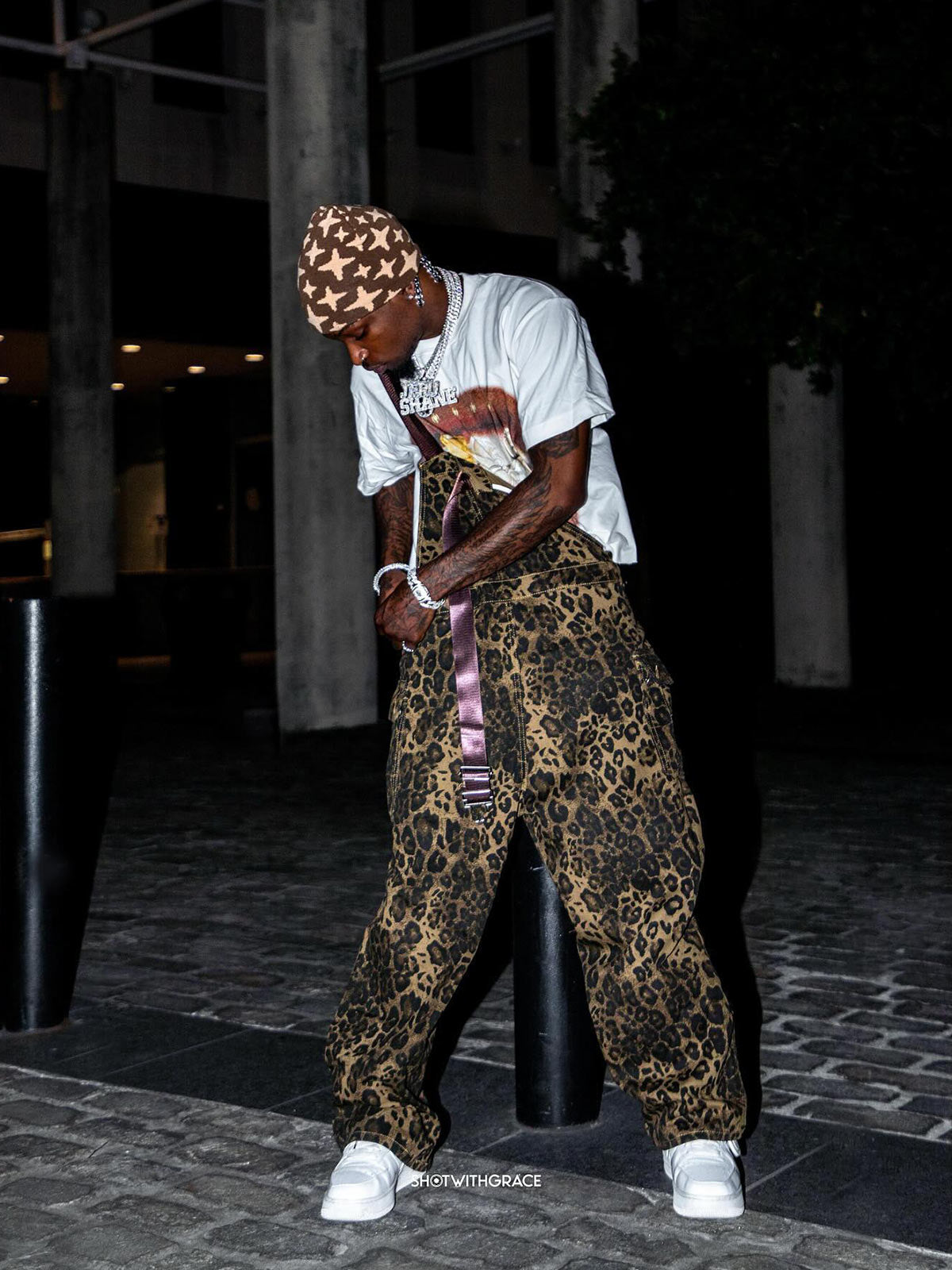 Leopard Print Street Style Workwear Overalls - 2020