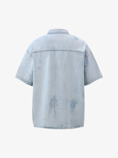 Distressed Washed Workwear Denim Set