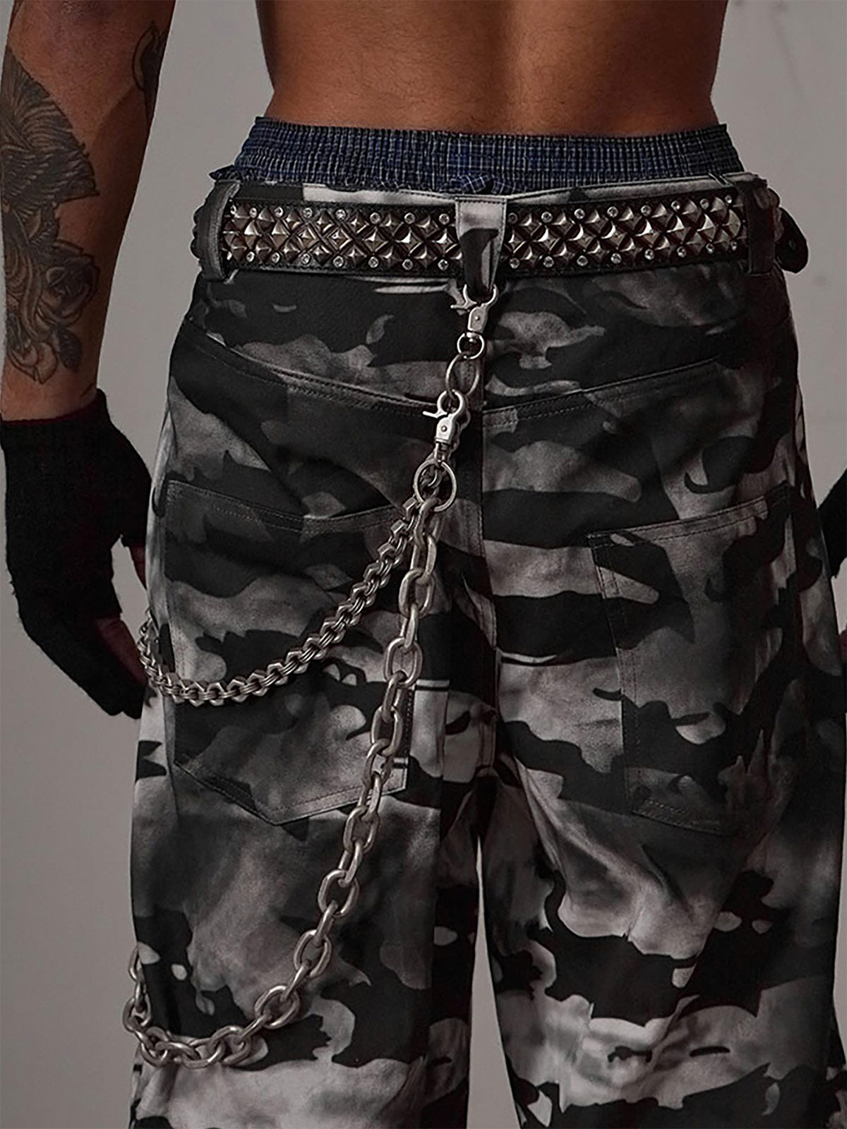 Retro Punk Rhinestone Belt - 2175