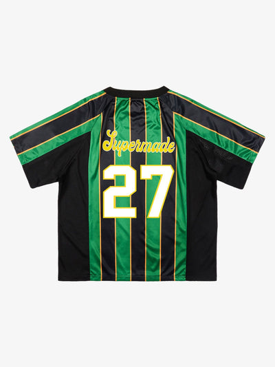Original Retro Striped Spliced Sports Jersey T-Shirt - 2422