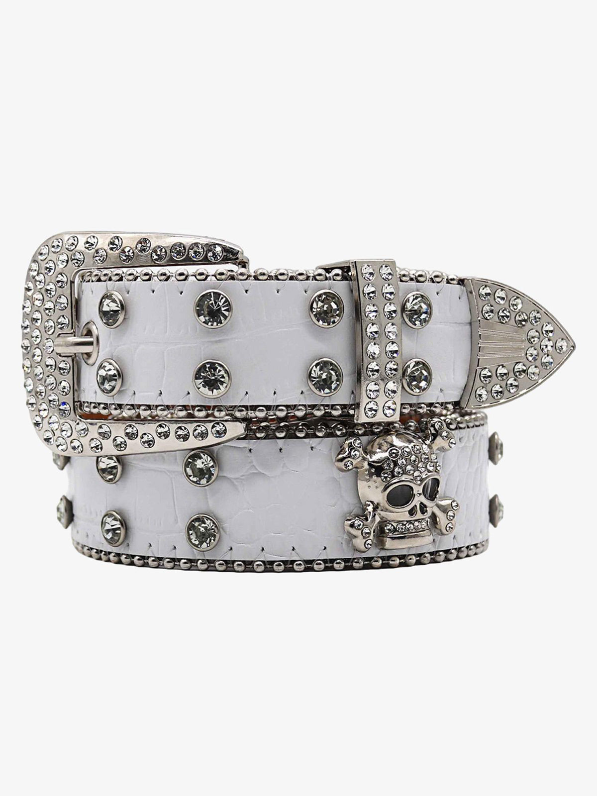 Rhinestone Skull Belt - 1668