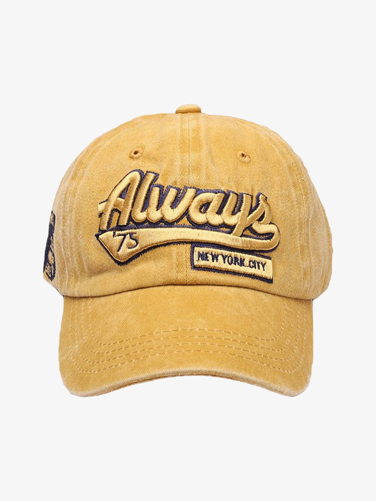 Vintage Embroidered Denim Washed Baseball Cap
