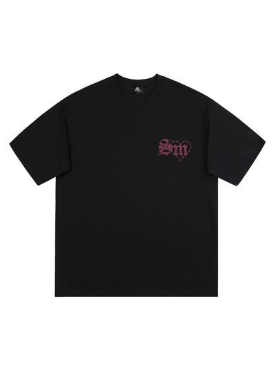 Valentine's Day Graffiti Poker T-shirt - 1946